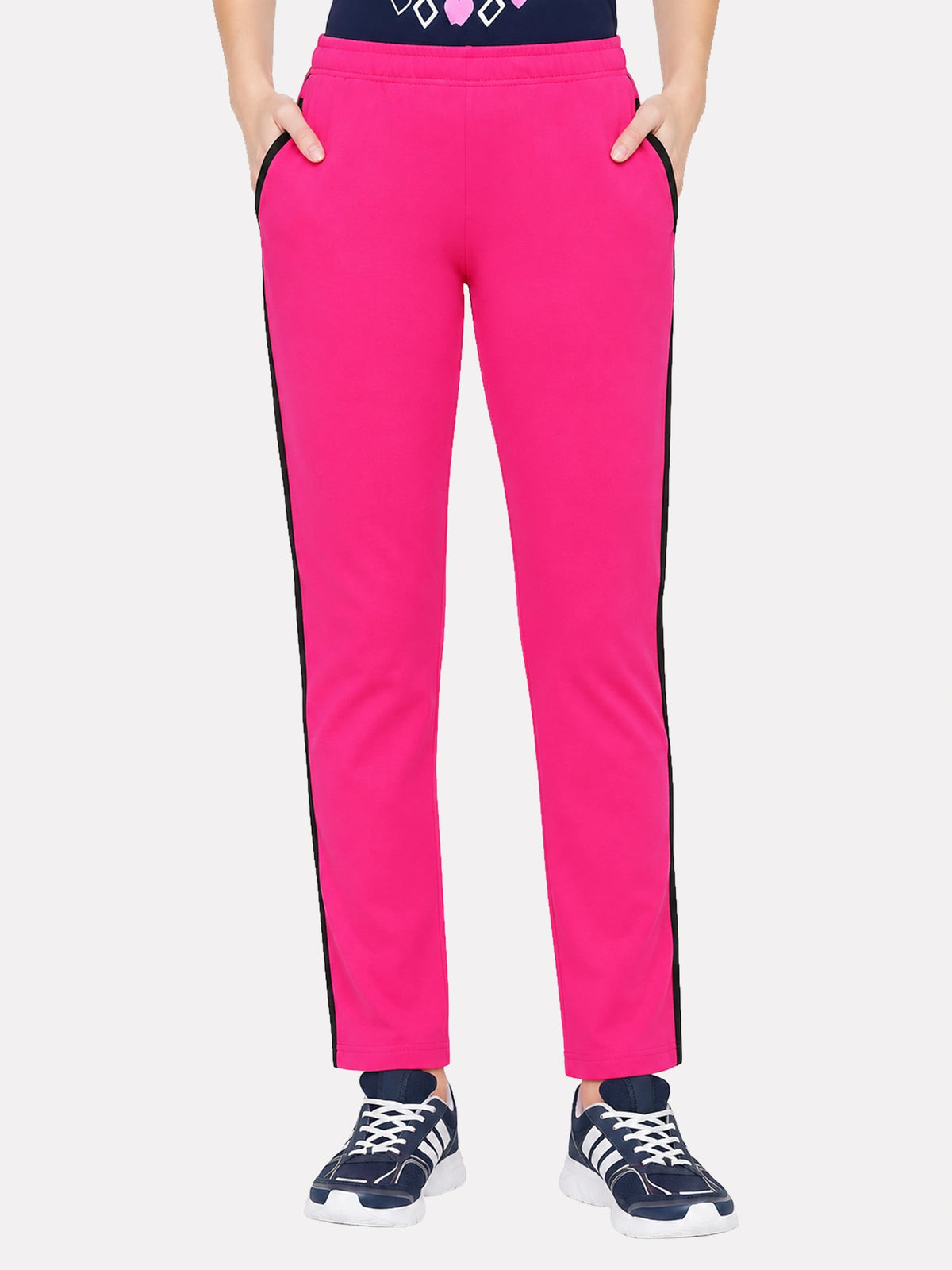 Women Cotton Track Pant with Side Pockets and Regular Fit Jogger Style for Active Casual Wear and Easy Movement