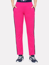 Women Cotton Track Pant with Side Pockets and Regular Fit Jogger Style for Active Casual Wear and Easy Movement