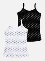 Girls 100% Cotton Vest Round Neck Dori Neck Pack of 2 - Bodycare