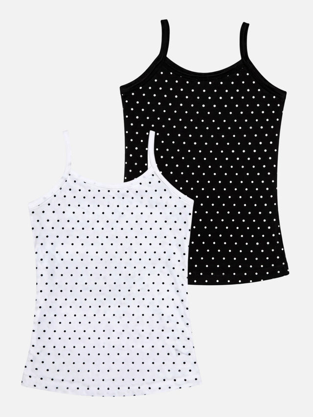 Girls 100% Cotton Vest Round Neck Dori Neck Pack of 2 - Bodycare