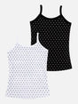 Girls 100% Cotton Vest Round Neck Dori Neck Pack of 2 - Bodycare