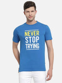 Men T-Shirt Round Neck Half Sleeves with Casual Everyday Styling for Easy Pairing and Layering Comfort