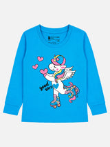 Baby Girls Solid T-Shirt Round Neck Full Sleeves Casual Wear Top for Playtime, Travel and Everyday Outfits - Pack of 1