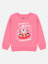 Baby Girls Round Neck Full Sleeve Sweatshirt for Regular Casual Wear, Easy Styling and Comfortable Movement