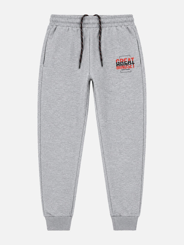 Boys French Terry Cotton Track Pant with Regular Fit Jogger Style for Casual Wear and Comfortable Active Movement