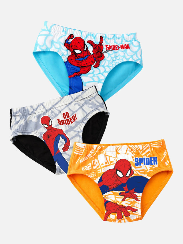 Boys 100% Cotton Brief with Inner Elastic for Everyday Innerwear Comfort and Regular Essentials - Pack of 3