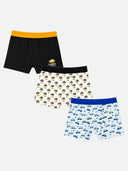 Boys Cotton Trunk with Top Elastic for Everyday Innerwear Comfort and Regular Wardrobe Use - Pack of 3