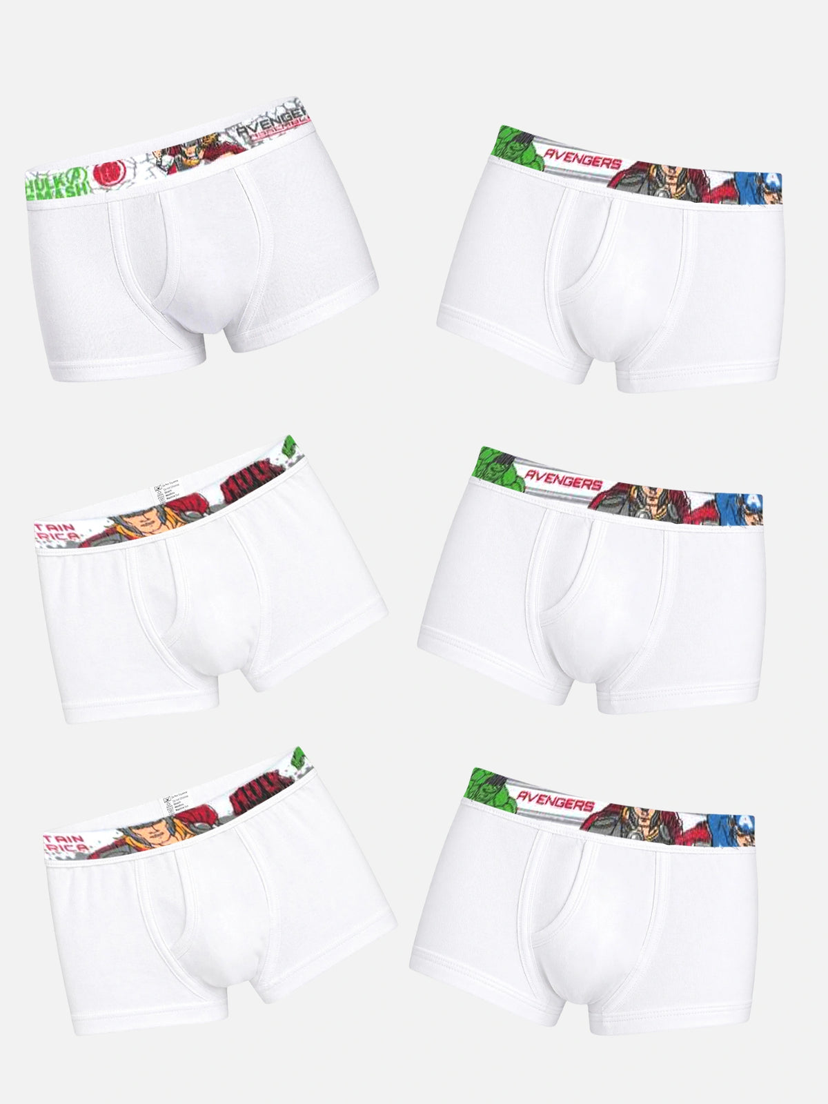 Baby Boys Cotton Spandex Brief with Lycra Waistband for Flexible Innerwear Comfort and Secure Fit - Pack of 6