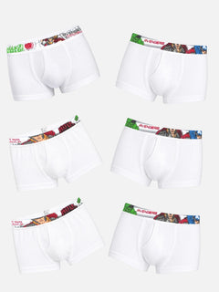 Baby Boys Cotton Spandex Brief with Lycra Waistband for Flexible Innerwear Comfort and Secure Fit - Pack of 6