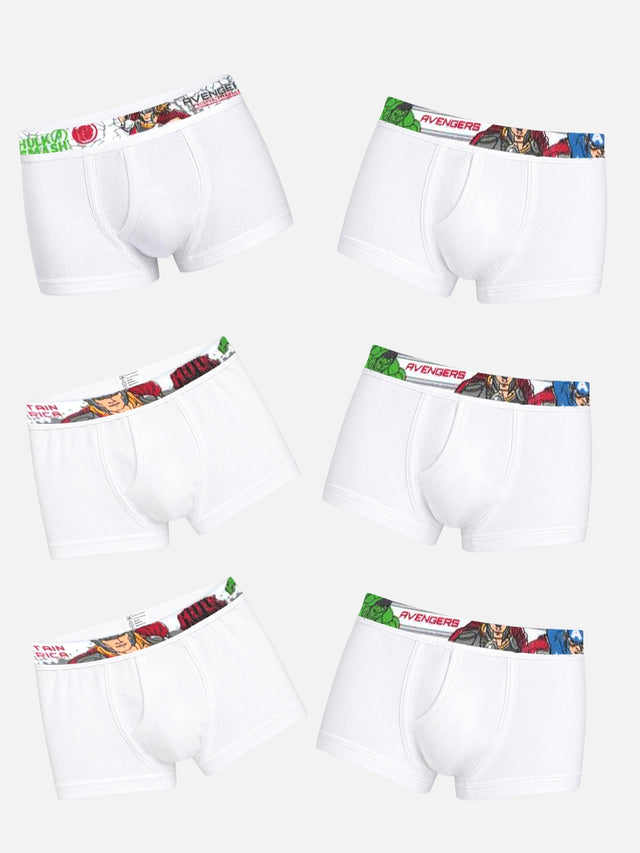 Baby Boys Cotton Spandex Brief with Lycra Waistband for Flexible Innerwear Comfort and Secure Fit - Pack of 6