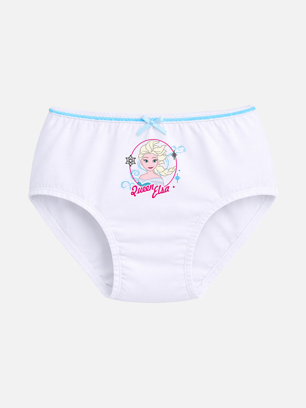 Girls Princess Printed Innerwear Panty 100% Cotton Soft Skin Friendly for Everyday Comfort - Pack of 5