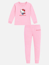 Girls Round Neck Full Sleeves Thermal Top and Bottom Set for Winter Wear, Warm Base Layer Comfort and Regular Use