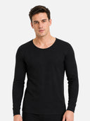 Men Thermal Top with Round Neck Full Sleeves, Thin Fabric High Warmth Comfort and Winter Innerwear Essential