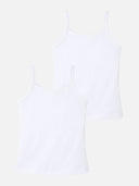 Girls Organic Vest Dori Neck Sleeveless Pack of 2 - Bodycare