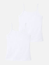 Girls Organic Vest Dori Neck Sleeveless Pack of 2 - Bodycare
