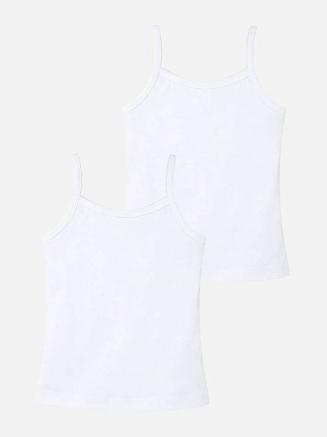 Girls Organic Vest Dori Neck Sleeveless Pack of 2 - Bodycare