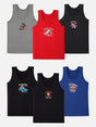 Boys Vest Round Neck Sleeveless Pack of 6 - Bodycare