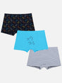 Girls Cotton Spandex Boyshorts Inner Elastic Stretch Pack of 3 - Bodycare