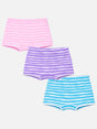 Girls 100% Cotton Boyshorts Inner Elastic Pack of 3 - Bodycare
