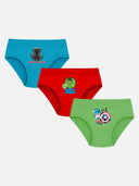 Boys Avengers Brief Inner Elastic Underwear with Character-Inspired Styling for Comfortable Daily Innerwear Use - Pack of 3