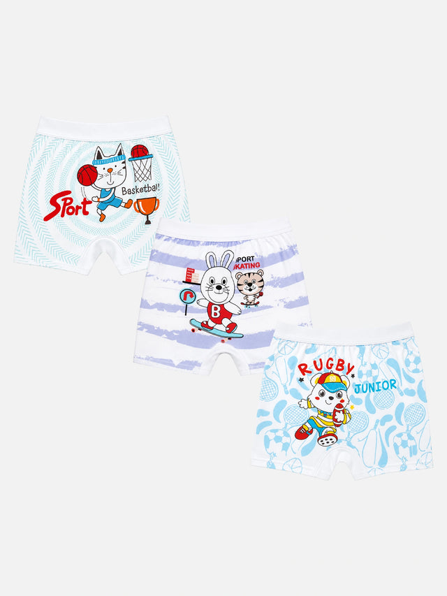 Unisex 100% Cotton Bloomer with Lycra Band for Everyday Innerwear Comfort and Regular Use - Pack of 3