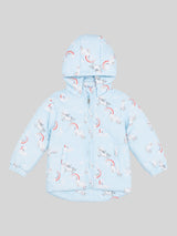 Baby Girls Soft Cotton Blend Jacket for Winter Wear, Warm Comfort, Casual Outfits and Regular Wardrobe Use