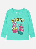 Baby Girls Solid T-Shirt Round Neck Full Sleeves Casual Wear Top for Playtime, Travel and Everyday Outfits - Pack of 1