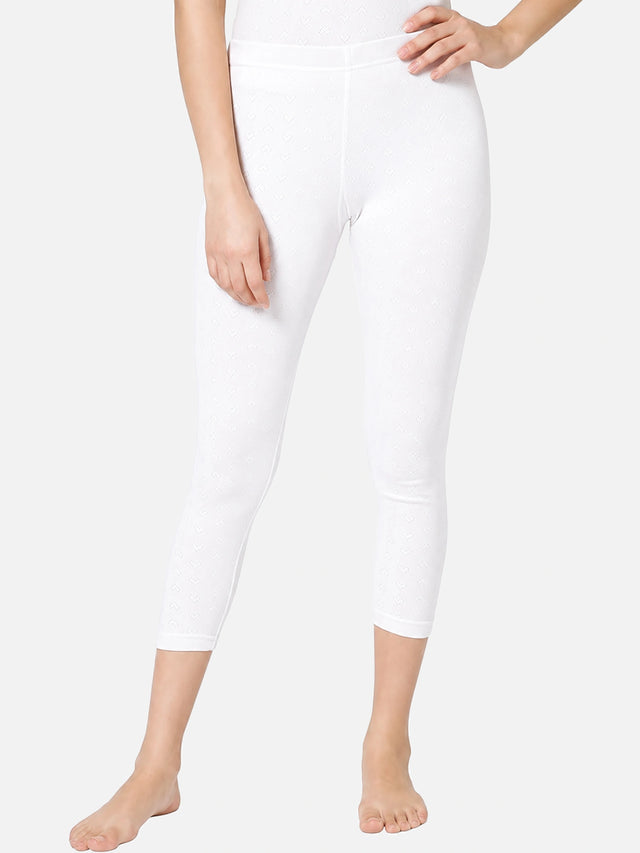 Women Regular Mid Rise Thermal Bottom for Winter Base Layering, Cold-Weather Comfort and Everyday Warm Innerwear - Pack of 1