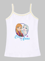 Girls Frozen Camisole Sleeveless Vest Innerwear for Comfortable Daily Wear, Easy Movement and Regular Use - Pack of 4