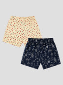 Girls Woven Shorts with Ultrasoft Durable Waistband for All-Day Comfort and Easy Movement - Pack of 2