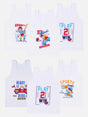 Boys Vest Round Neck Sleeveless Pack of 6 - Bodycare