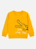 Baby Boys Round Neck Full Sleeves Sweatshirt for Casual Wear, Lounge Comfort and Everyday Wardrobe Use