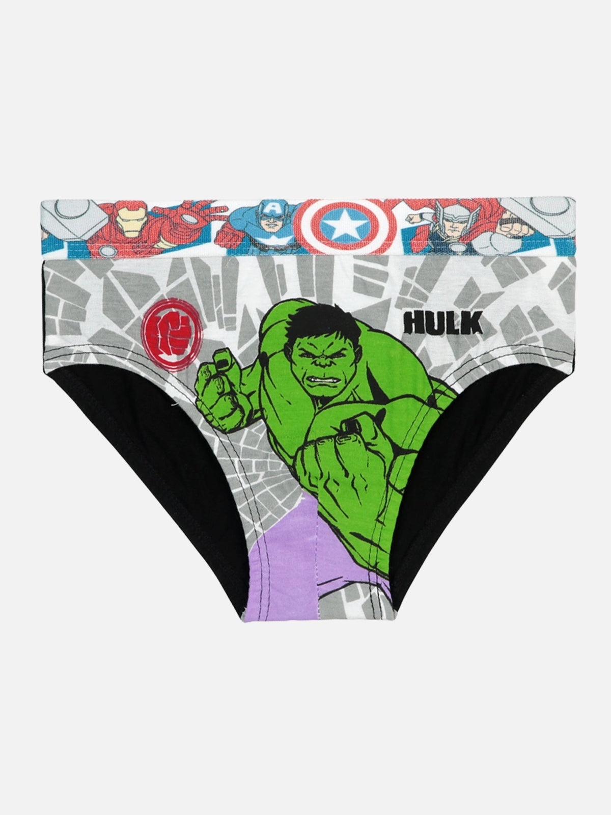Boys Avengers Innerwear Brief with Top Elastic for Everyday Comfort, Support and Kids Wardrobe Essentials - Pack of 4
