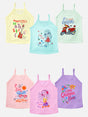 Girls Vest Dori Neck Sleeveless Pack of 6 - Bodycare
