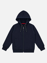 Boys Fleece Hooded Full Sleeve Top for Warm Casual Wear, Comfortable Coverage and Everyday Winter Use - Pack of 1