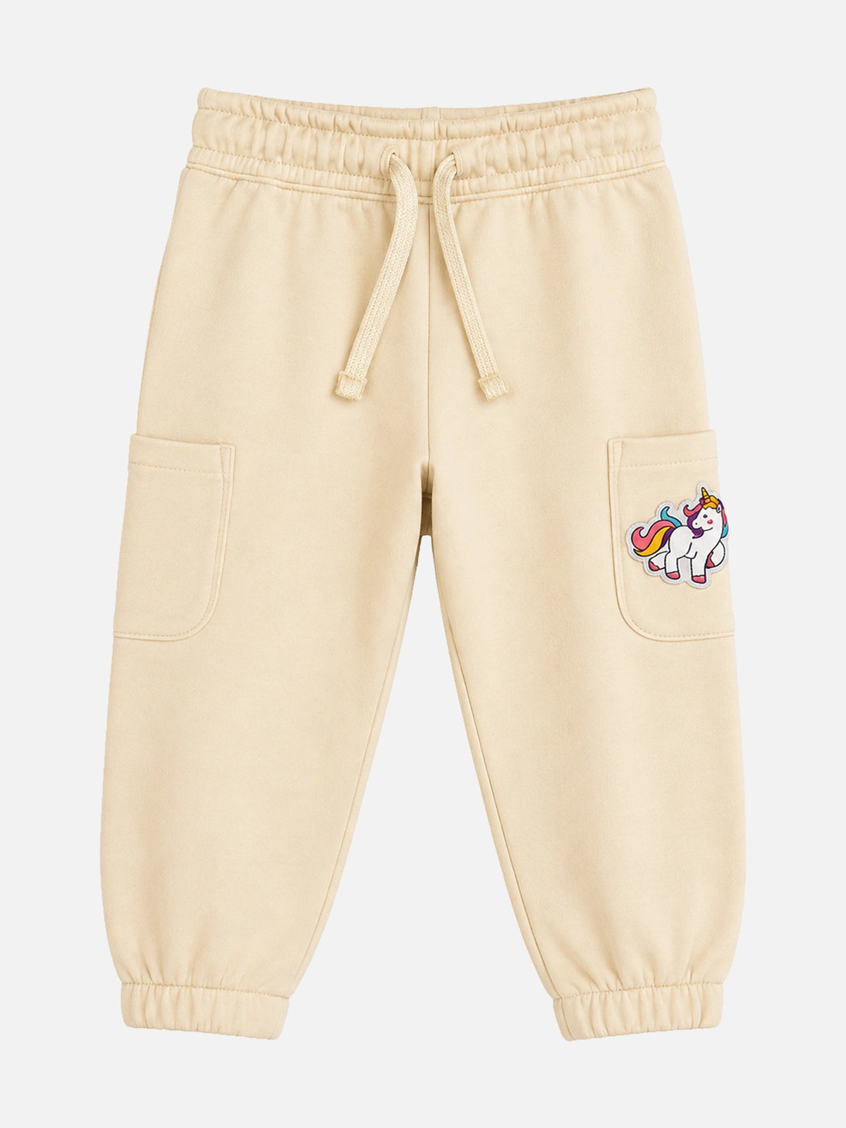 Baby Girls French Terry Cotton Track Pant with Regular Fit for Casual Wear, Jogger Styling and Everyday Comfort