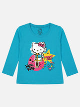 Baby Girls Minnie & Friends T-Shirt Round Neck Full Sleeves Character Print Top for Playtime and Casual Outfits