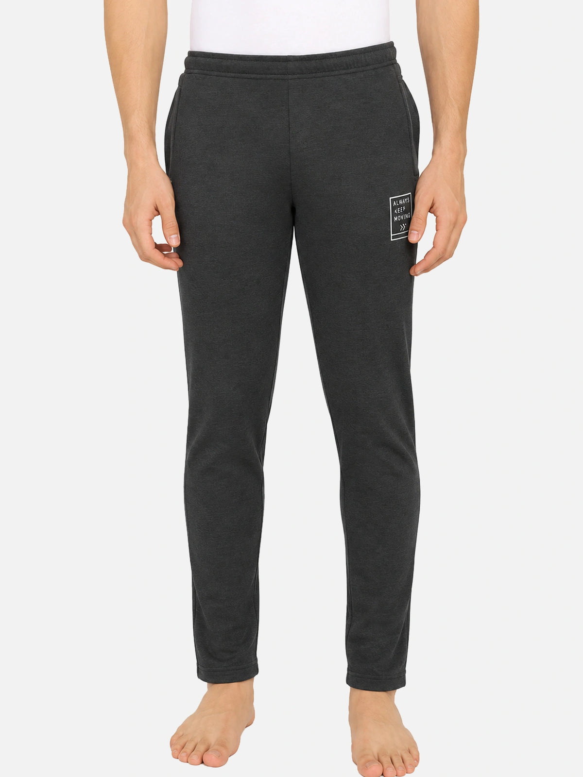 Men Fleece Track Pant with Regular Fit Sports Jogger Styling for Gym, Workout, Lounge Wear and Travel Comfort