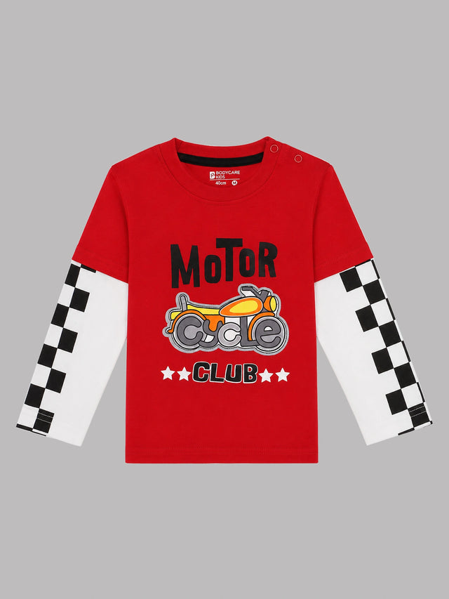 Baby Boys Cotton Interlock T-Shirt with Soft Breathable Fabric and Regular Fit for Casual Wear and Everyday Comfort