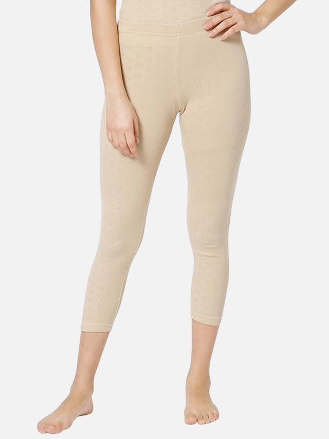 Women Regular Mid Rise Thermal Bottom for Winter Base Layering, Cold-Weather Comfort and Everyday Warm Innerwear - Pack of 1