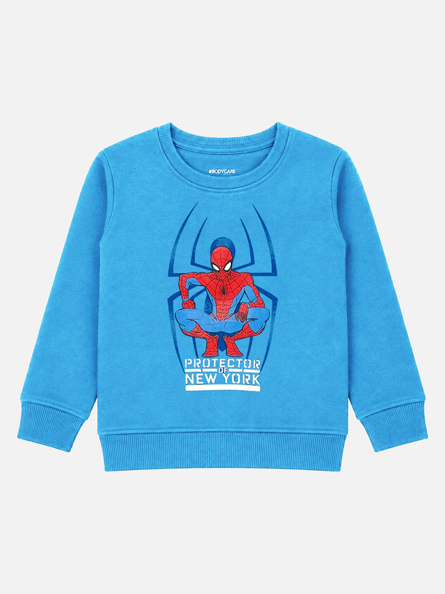 Baby Boys Avengers Round Neck Full Sleeve Sweatshirt for Casual Winter Wear, Playtime Comfort and Everyday Styling