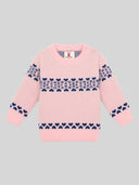 Girls Soft Cotton Blend Sweater for Winter Wear, Warm Comfort, Casual Styling and Regular Wardrobe Use