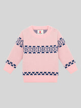 Girls Soft Cotton Blend Sweater for Winter Wear, Warm Comfort, Casual Styling and Regular Wardrobe Use