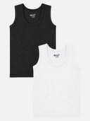 Unisex Sleeveless Thermal Top with Round Neck Design for Winter Innerwear Comfort and Regular Base Layer Use - Pack of 2