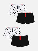Girls Cotton Boyshorts with Secure Comfortable Fit and Gentle Waistband for Everyday Innerwear Use - Pack of 4