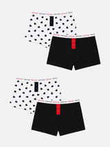 Girls Cotton Boyshorts with Secure Comfortable Fit and Gentle Waistband for Everyday Innerwear Use - Pack of 4