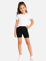 Girls 100% Cotton Shorties with Inner Elastic for Comfortable Coverage, Durable Wear and Easy Movement - Pack of 3