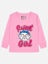Baby Girls Solid T-Shirt Round Neck Full Sleeves Casual Wear Top for Playtime, Travel and Everyday Outfits - Pack of 1