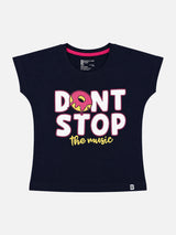 Baby Girls Round Neck Half Sleeve T-Shirt for Casual Wear, Easy Movement, Everyday Comfort and Regular Wardrobe Use