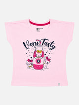 Baby Girls Round Neck Half Sleeve T-Shirt for Casual Wear, Easy Movement, Everyday Comfort and Regular Wardrobe Use